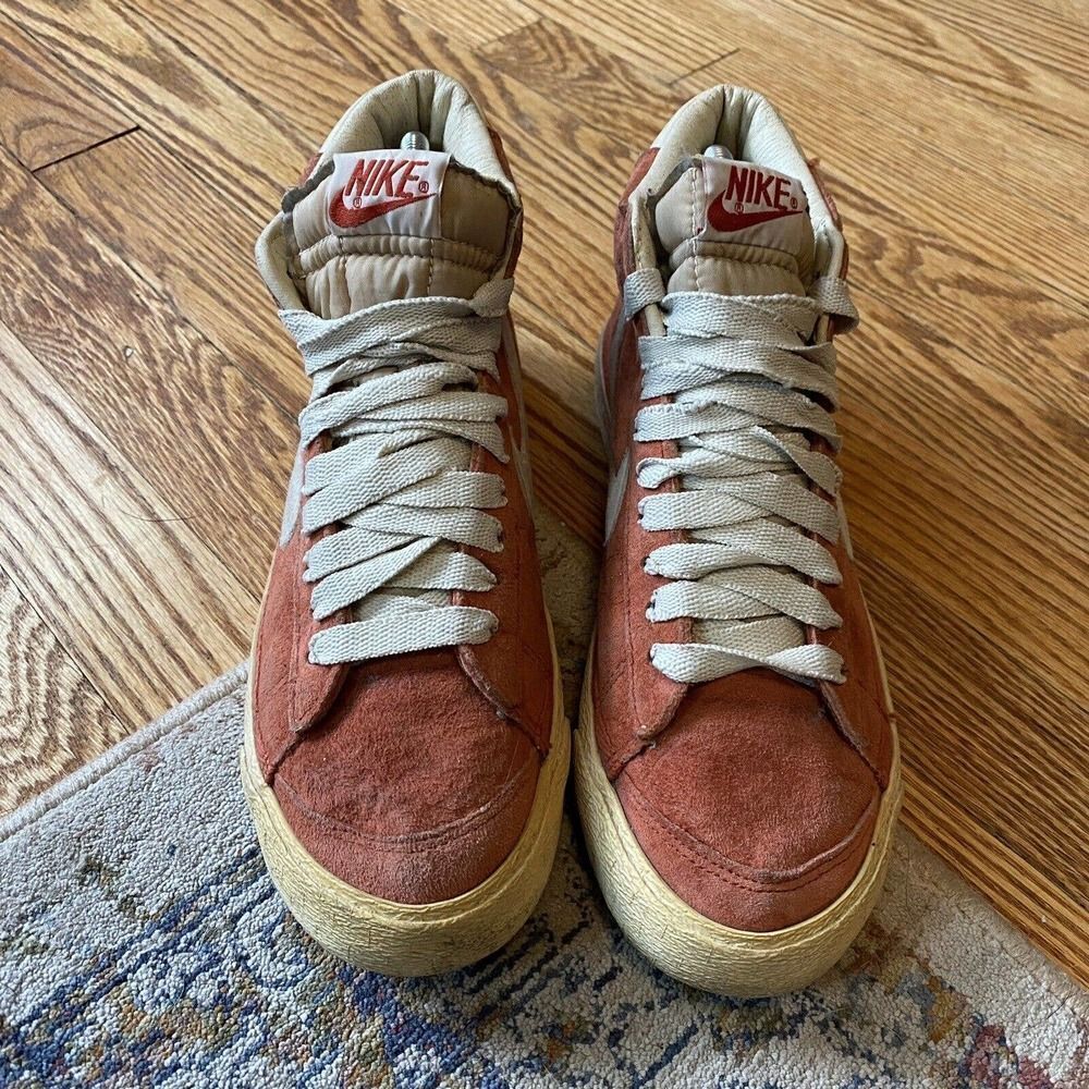 Nike Blazer Mid Mens US 6.5 Red Rock Futura Suede Thinswoosh Y2K Vintage